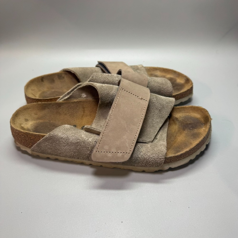 Birkenstock Koyoto Taupe Suede Double-Strap Sandals